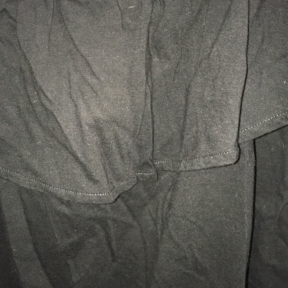 Black Ruffle Top - Picture 2 of 4